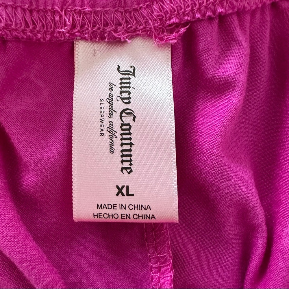 Juicy Couture Fuchsia Lounge Sleep Shorts XL - Picture 3 of 6